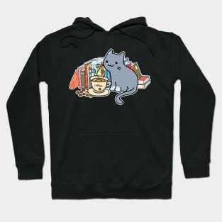 Thoughtful Whiskers - Cat Mews and Espresso Moments Hoodie